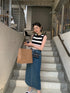 Mid-Length Back Slit Skirts